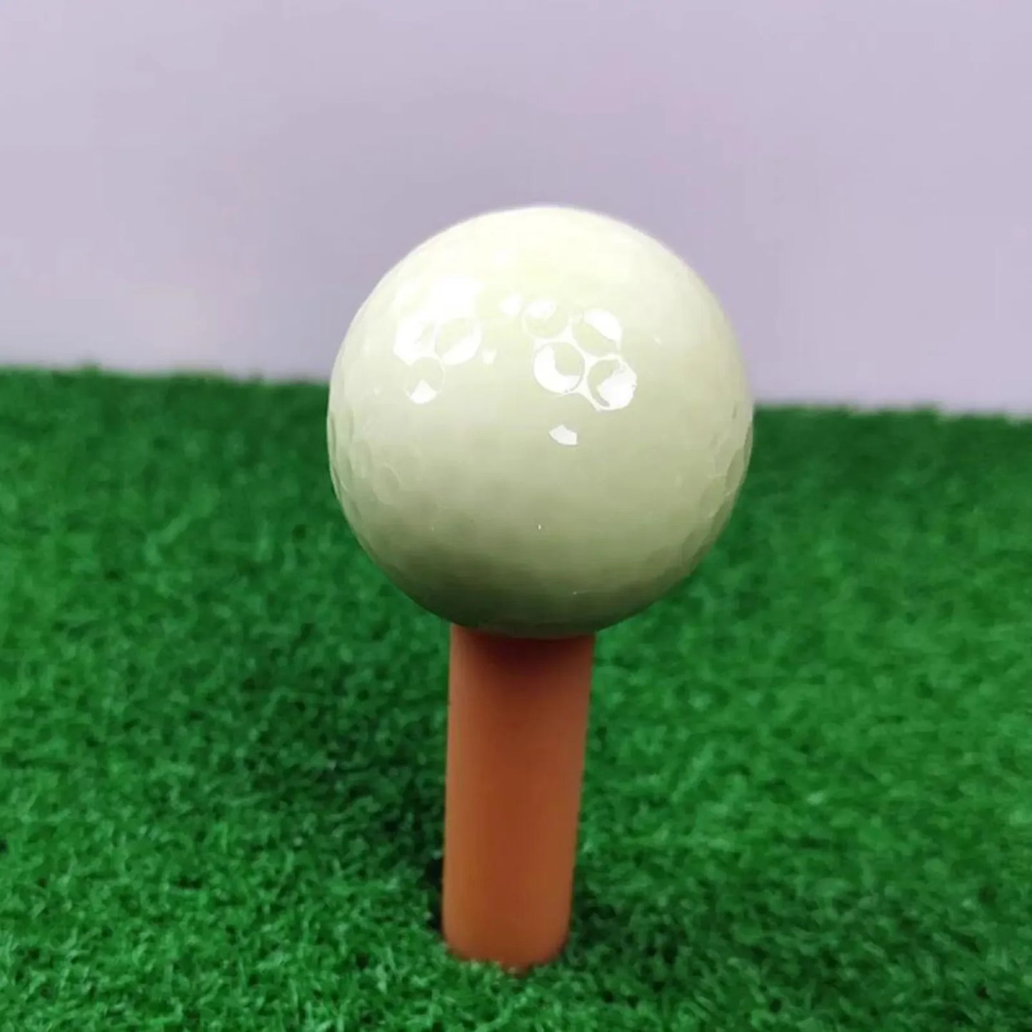 3/5Pcs Luminous Night Golf Ball Bright Luminous Balls Glow in the Dark Fluorescent Golf Ball for Training Hitting Practice Women