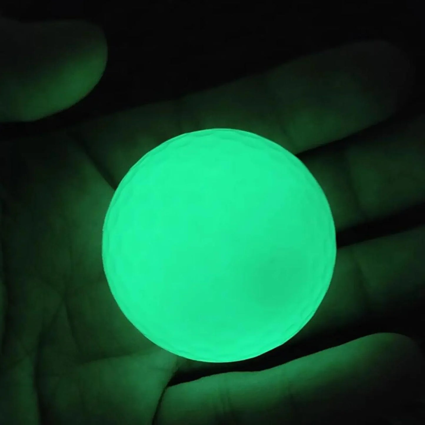 3/5Pcs Luminous Night Golf Ball Bright Luminous Balls Glow in the Dark Fluorescent Golf Ball for Training Hitting Practice Women