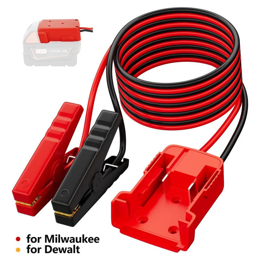 Car Battery Igniter Automotive Emergency Power Kits 12AWG Cable Jumper Starter Jump Kit Power Tool Line for Milwaukee Dewalt